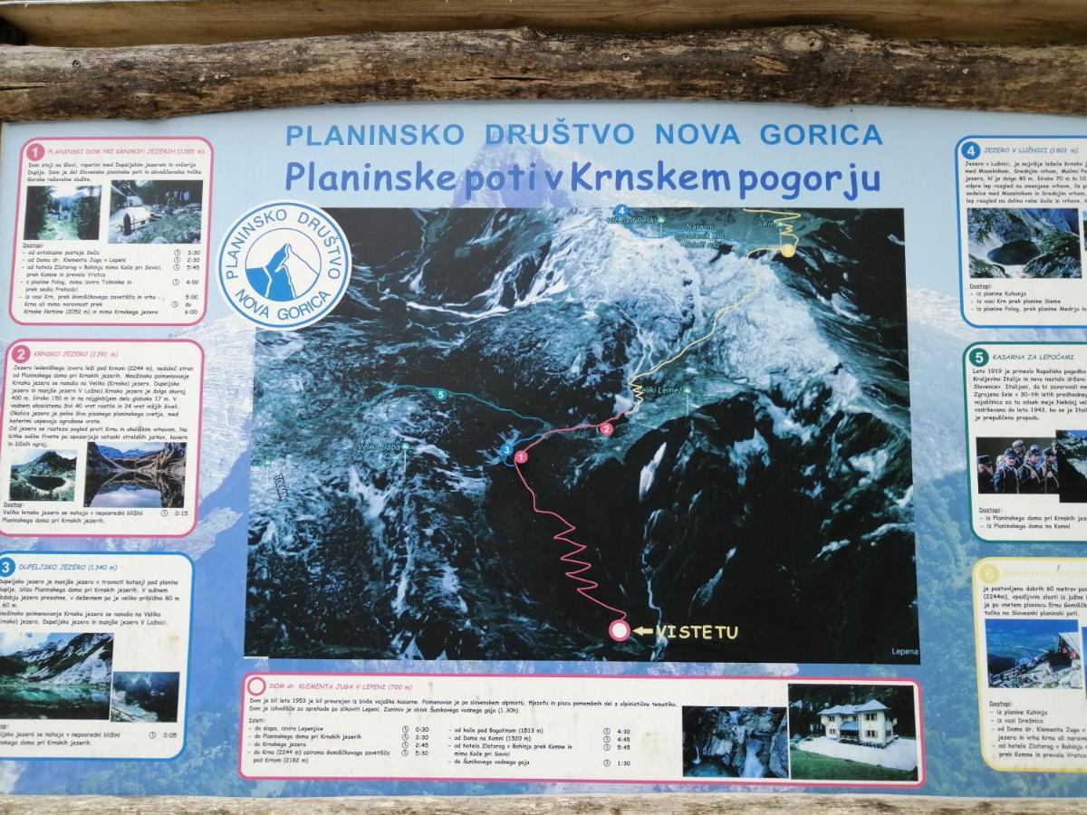Pocitnisko Stanovanje Planja Soča Kültér fotó